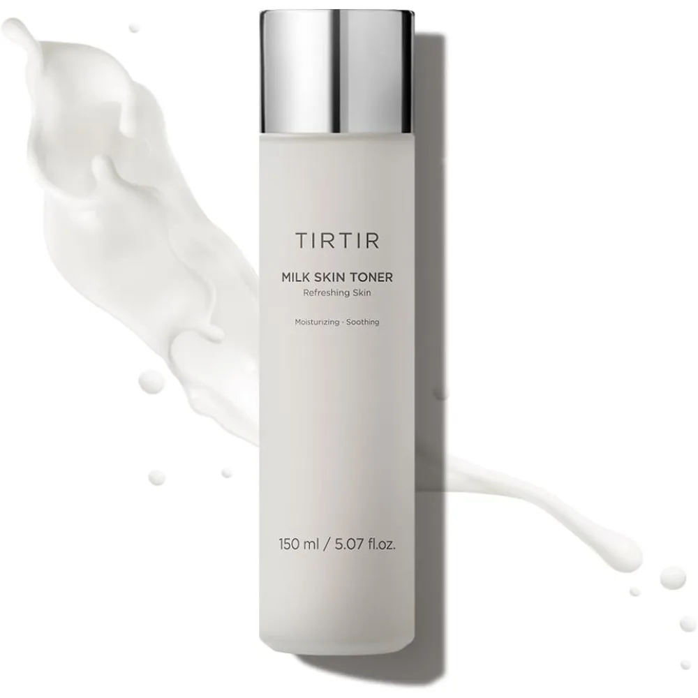 TIRTIR Milk Skin Rice Toner Deep Hydration Instant Brightening 2% Niacinamide Rice Bran Extract Ceramide Panthenol