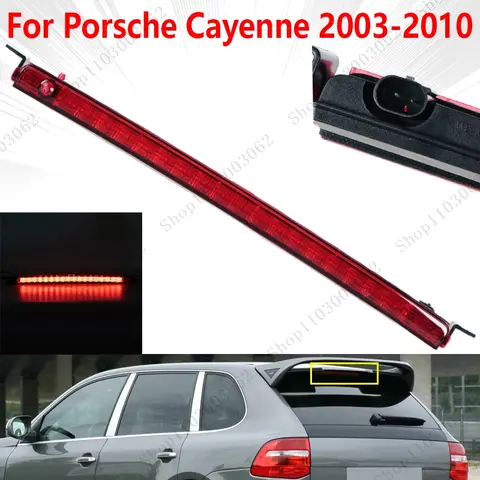 포르쉐 카이엔 2003-2008 2009 2010, 제 3 센터, 하이 레벨 리어 브레이크 라이트, 정지 램프, 자동차 LED 라이트 95563105002, 1 개