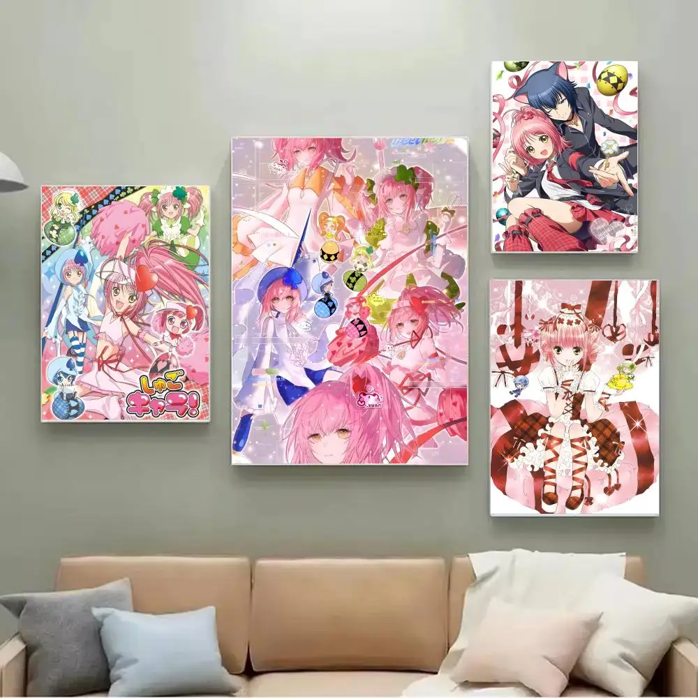 Anime-Cartoon S-Shugo Chara! Poster-Wandkunst-Poster sind geeignet für Clubs, Wohnzimmer und Schlafzimmer.