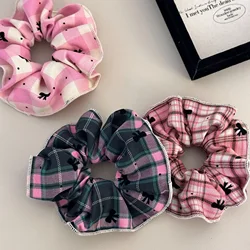 Elastic hair band Big korean accessories for women girl ties rubber scrunchie kpop sweets kawaii Cute makeup fashion leading new