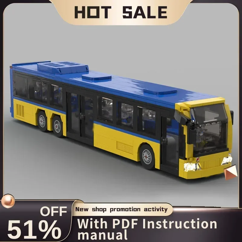 

New 706Pcs City Hot Selling Traffic Car Moc Modular 2007 Citaro L Model Custom Puzzle Diy Creative Ideas Kids Toy Birthday Gift