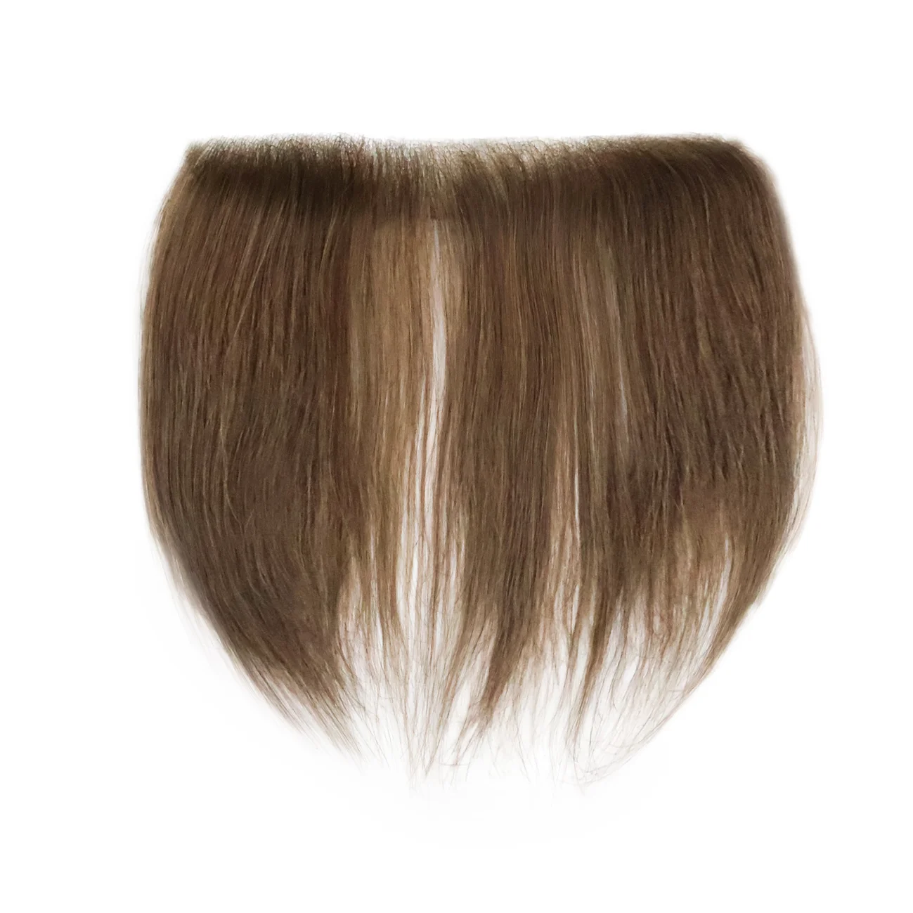 1x6 Inch 100% Human Hair Seamless Hairline Hairpiece - Natural Invisible Forehead Fringe, Adhesive Invisible Edge Hair Extension