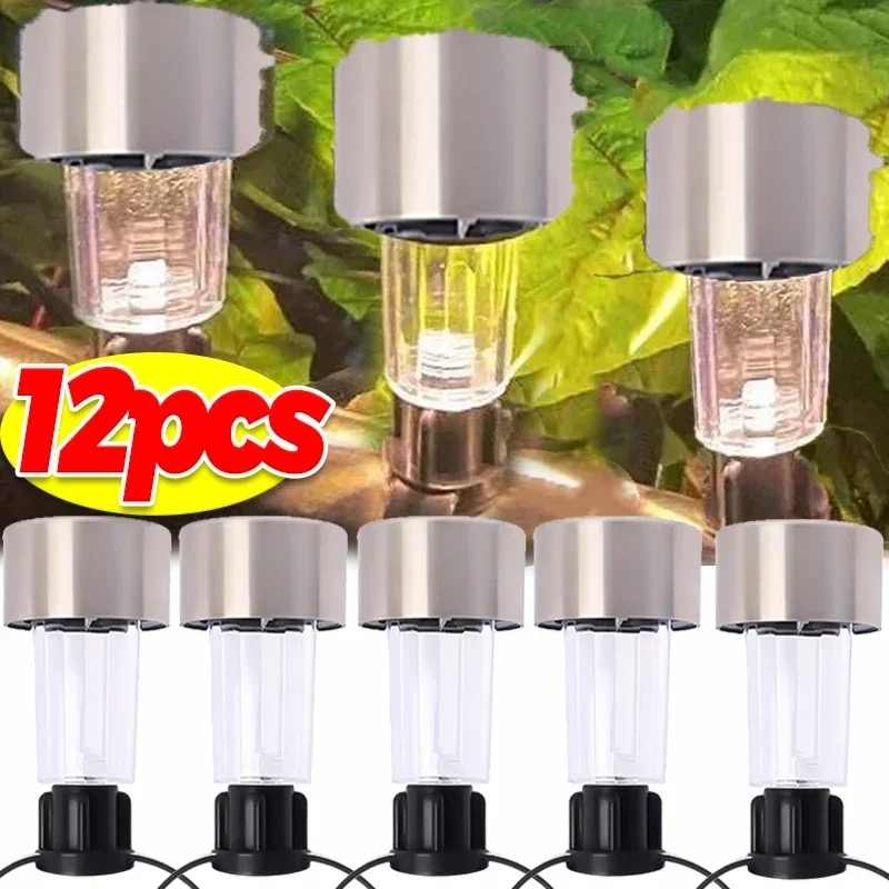 

1/12PCS Solar Pool Lights Waterproof Night Light with Cable Ties LED Garden Lamps Ground Lighting for Yard Lawn Pools Decoration