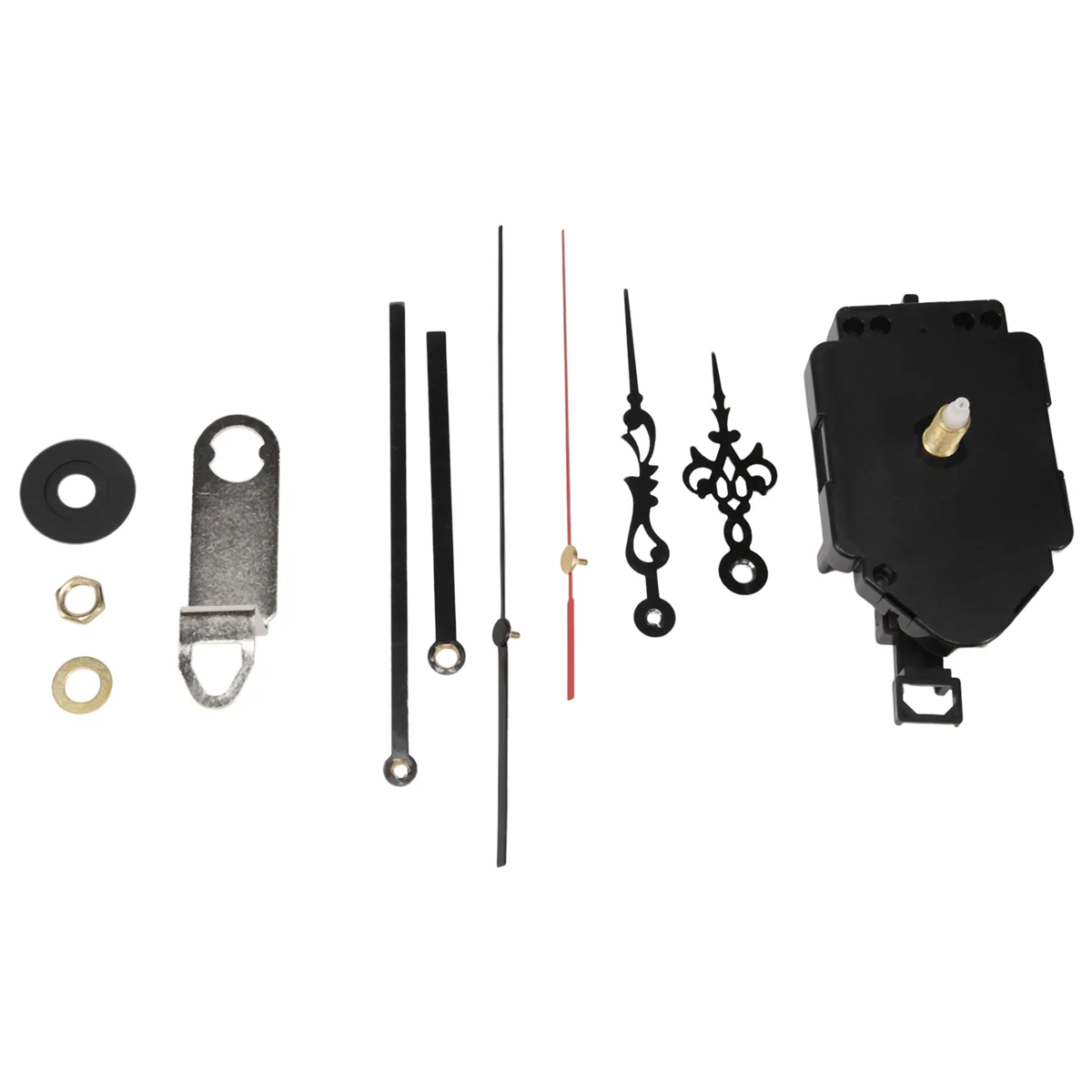 Diy quartzo pêndulo relógio mecanismo de movimento com 2 pares de mãos parede relógio de quartzo ferramenta reparo peças substituição quente