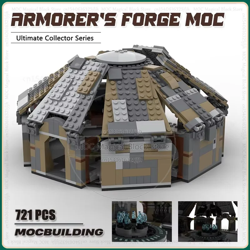 

Movie Armorer's Forge MOC Building Blocks Modification Model DIY Assemble Technology Bricks Creative Educational Toys Gifts