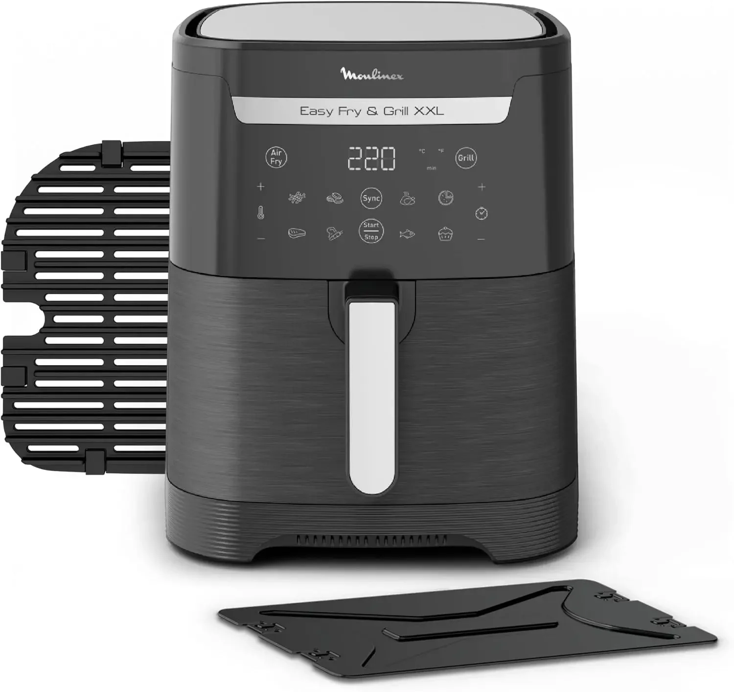 Easy Fry XXL 6,5 L EZ8018 Freidora de Aire 2 en 1 para Freír o a Parrilla, con Poco o Sin Aceite, Pantalla Digital Táctil