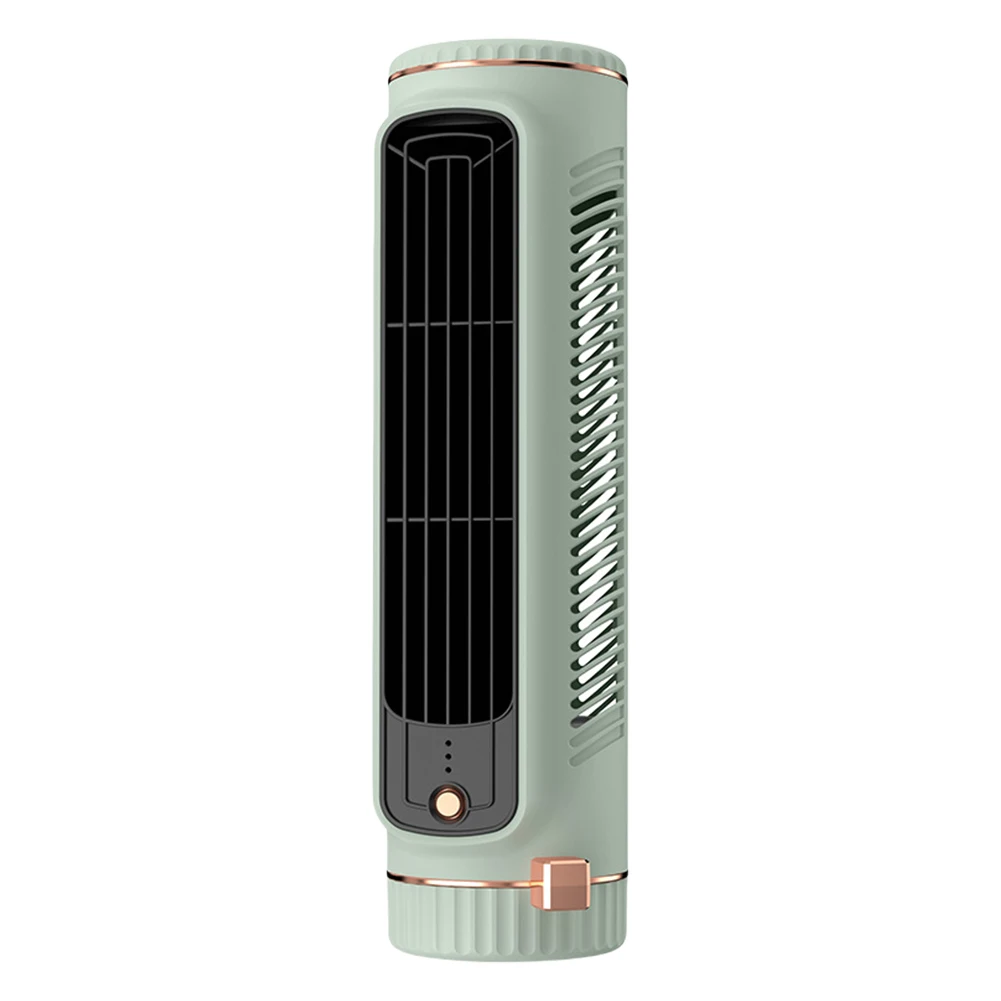 Summer Ventilation Fan Quiet Bladeless Fan USB Rechargeable 3 Speeds Vertical Horizontal Electric Fan for Outdoor Camping Hiking image 3