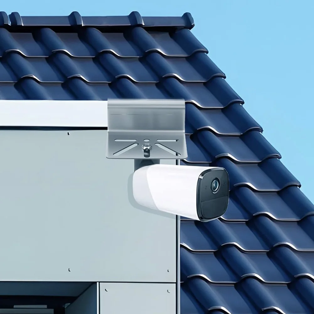1pc Stainless Steel Gutter Mount Adjustable Viewing Angles Camera Gutter Mount For Eufy Security For SoloCam S340 Cameras