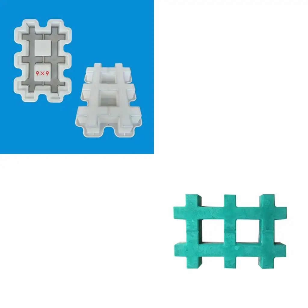  Durable Reusables Plastic Lawn Tile Mold For Garden Landscaping And Walkways