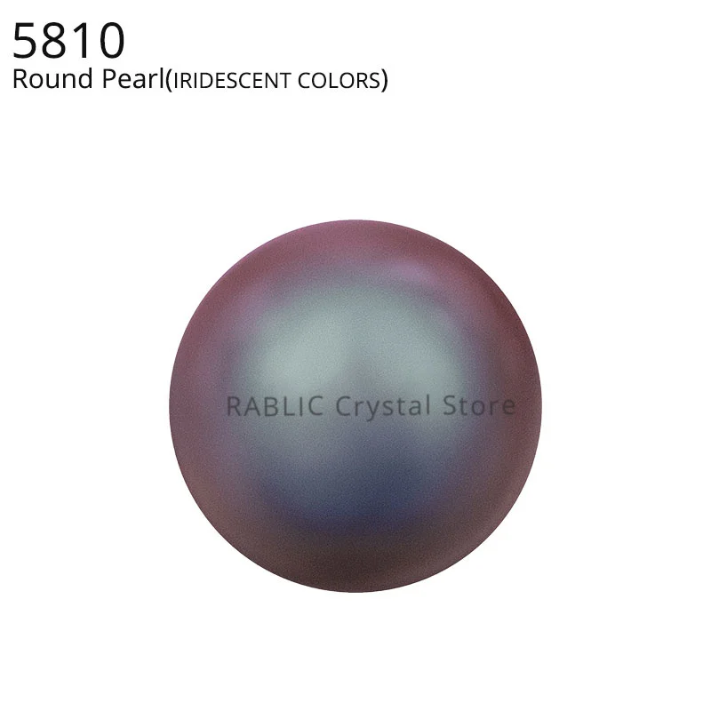 5810 Iridescent color Crystal Pearls from Austria series Matte Pearl full drilled hole DIY loose beads jewelry