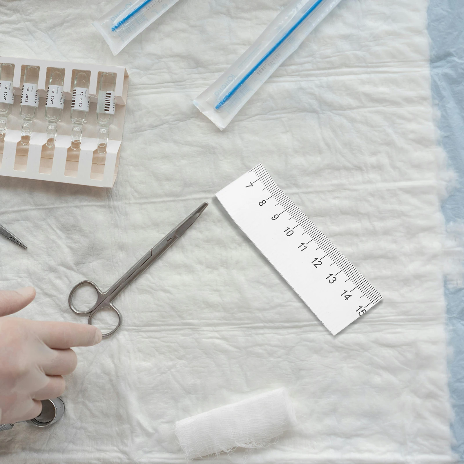 

Disposable Paper Measuring Tape for Medical Wounds Newborn Head Measurement Left-to-Right Nurses Hospital Use