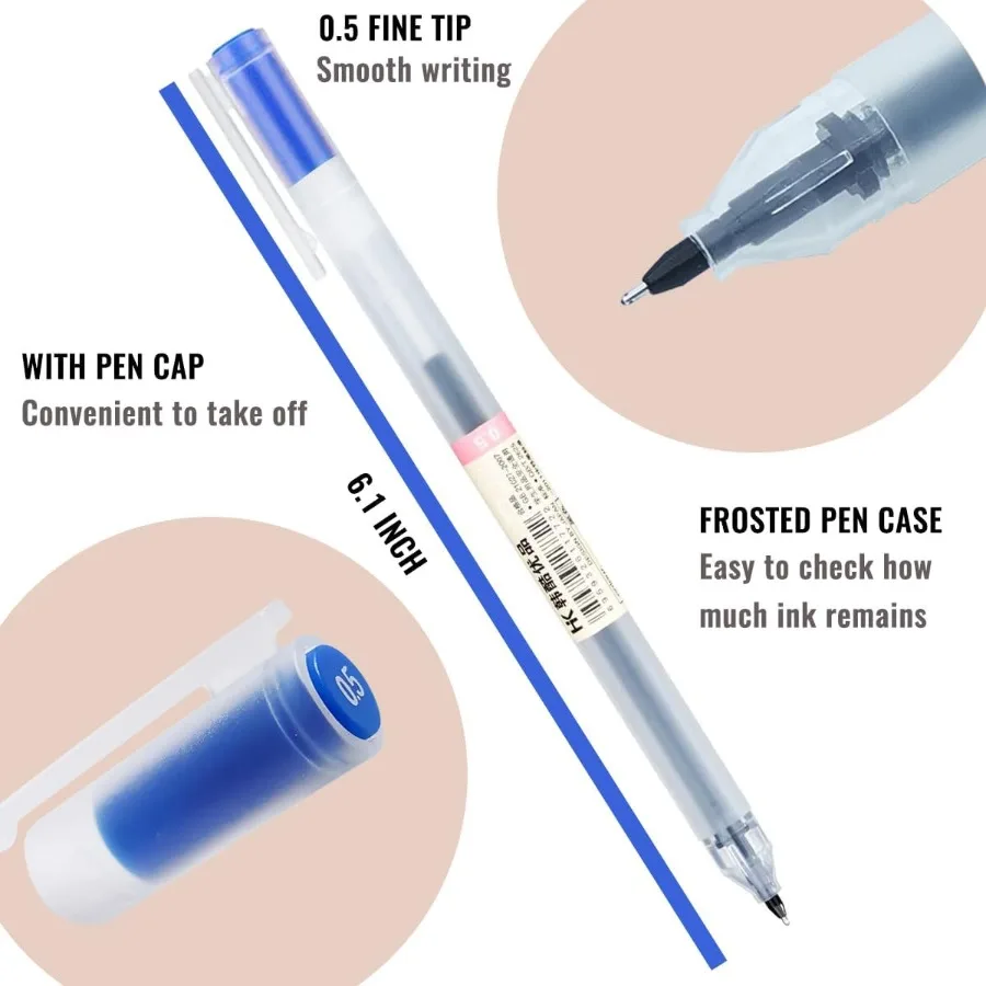 أقلام جل 12 كولو بول نقطة دقيقة 0.5 مللي متر حبر تدوين أقلام للمكتب الياباني الكوري لوازم مكتبية مدرسية متنوعة 12C
