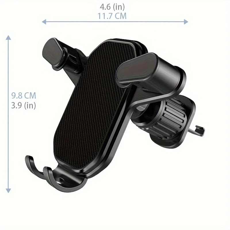 2Pcs Universal Car Phone Holder With Ventilation Hook 360° Rotation Easy Installation Anti Shake Supports Mi For All Phone GPS