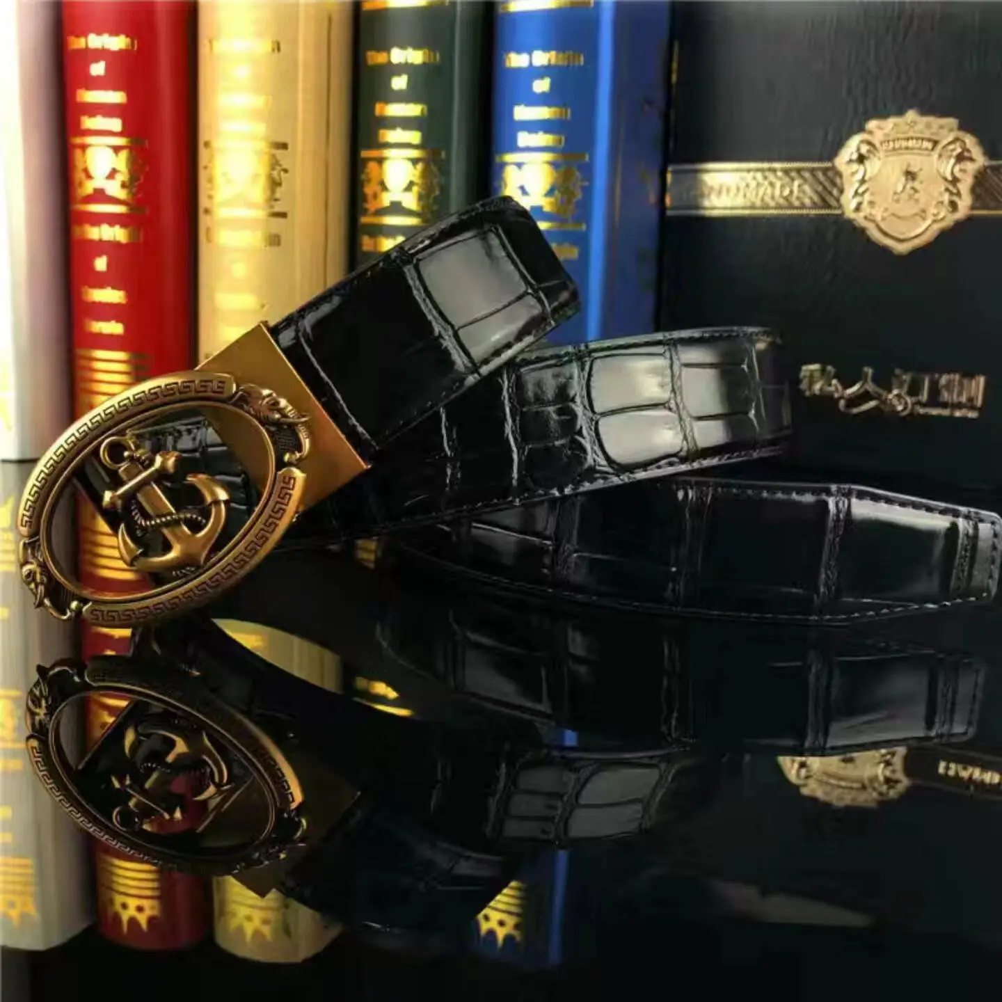 Men Belt Cowhide Leather Belt for Men Luxury Designer Automatic buckle Man Belts