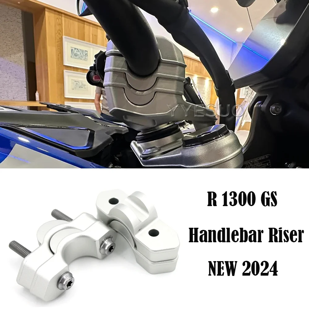 

For BMW R1300 GS Handlebar Riser Motorcycle Handlebar Clamp Extend Adapter CNC Aluminum Handle Riser Clip R1300GS Accessories