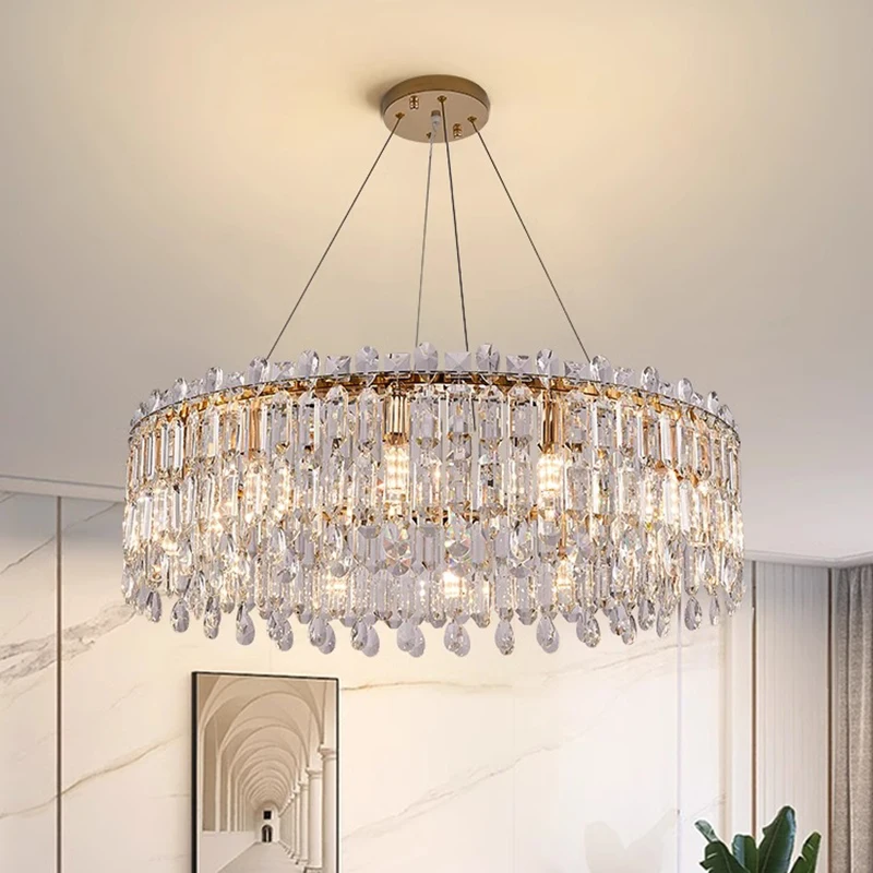 home decorationPendant lights, luxury crystal living room chandelier, bedroom Pendant lamp, ceiling light, indoor lighting