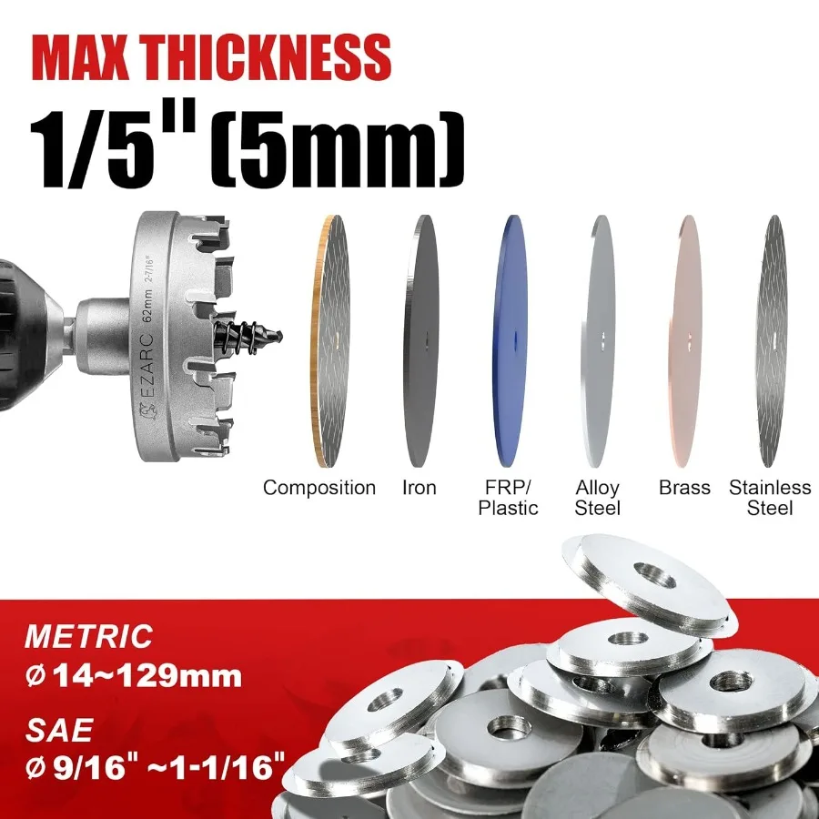 Sega a tazza in metallo duro per carichi pesanti progettata per una perforazione precisa ed efficiente in applicazioni di acciaio inossidabile e lamiera ideale f