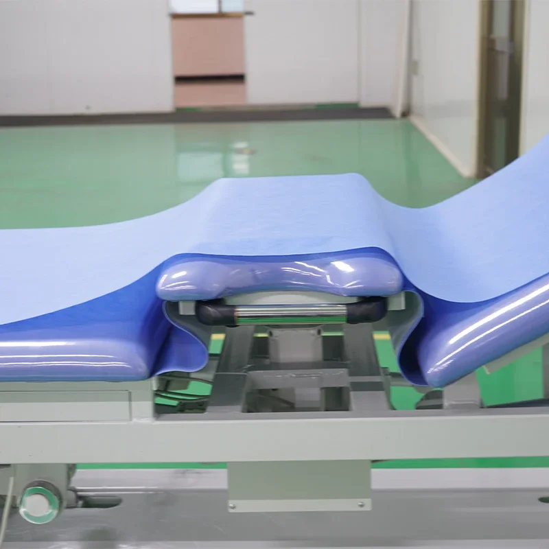 Electric Multifunctional Ultrasound Examination Table Automatic Paper Change Function Hip Adjustment Examination Couch Table