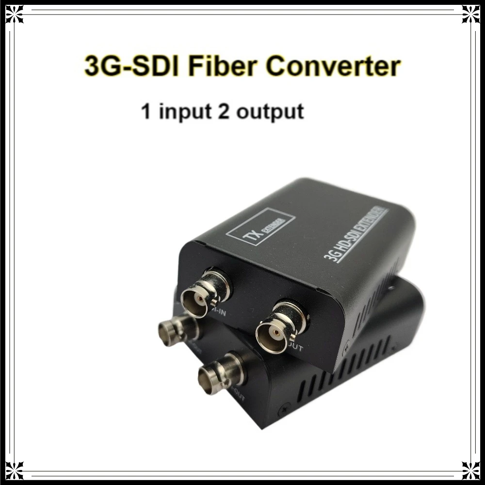 3G-SDI 1080P Fiber Optic Extender Converter 20km Optic Dual SDI outputs