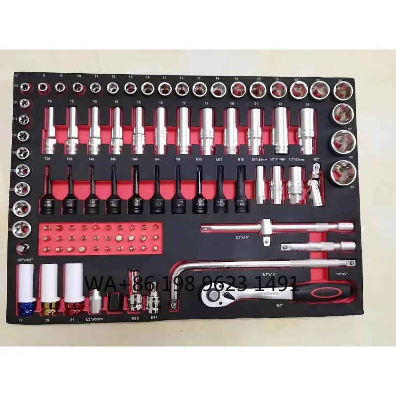 Durable Steel Workshop Tool Kit,  Universal Hand Tools, Practical Mechanical Repair Supplies for Car Service and Industrial Task