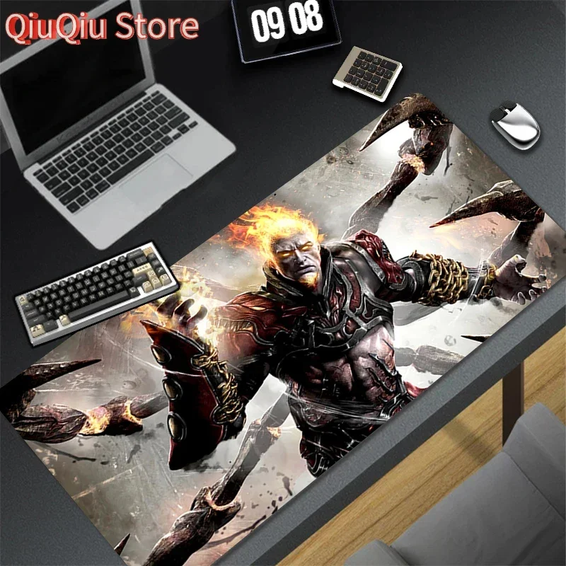 

Pattern Game HD Mousepad Pad Rubber Mouse Mat Desk Gaming Non Slip Table Mat PC Gamer Cabinet Mousepad God Of War Keyboard Pad