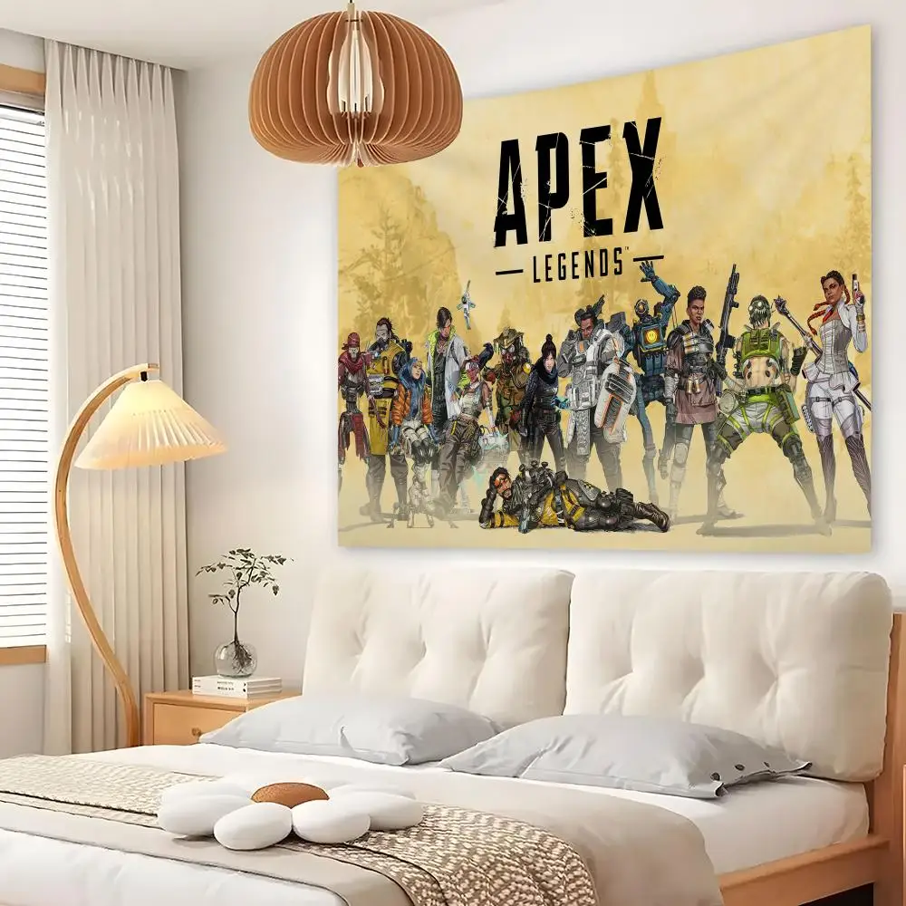 Game A-Apex L-Legends Tapestry Custom Living Bedroom Party Dormitory Interior Wall Bohemian Decoration Attached Clip
