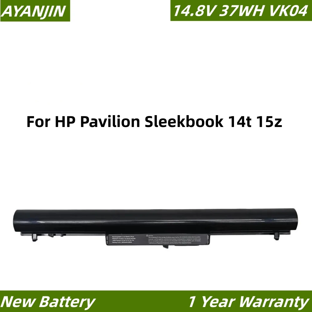 

Новый аккумулятор для ноутбука VK04 14,8 в 37 Вт-ч для HP Pavilion Sleekbook 14t 15z HSTNN-DB4D 694864-851