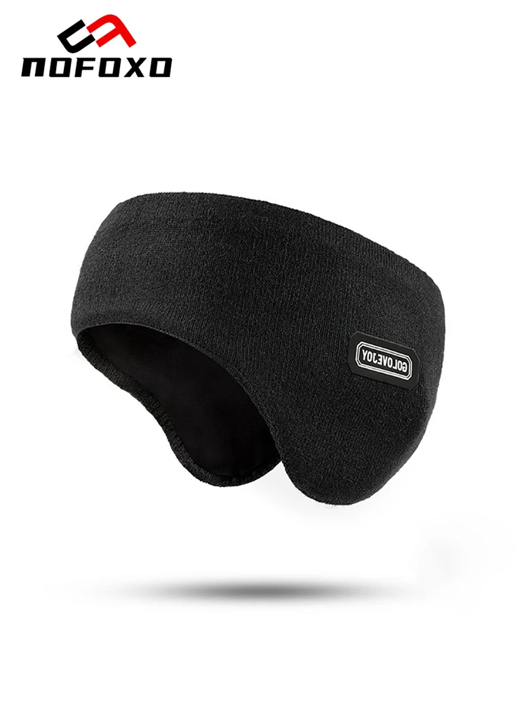 AliExpress nofoxo NOFOXO Winter Ear Warmer Windproof Earflap Skiing Plush Ear Protector Earmuffs Headband Ear Protection Outdoor Cycling Running