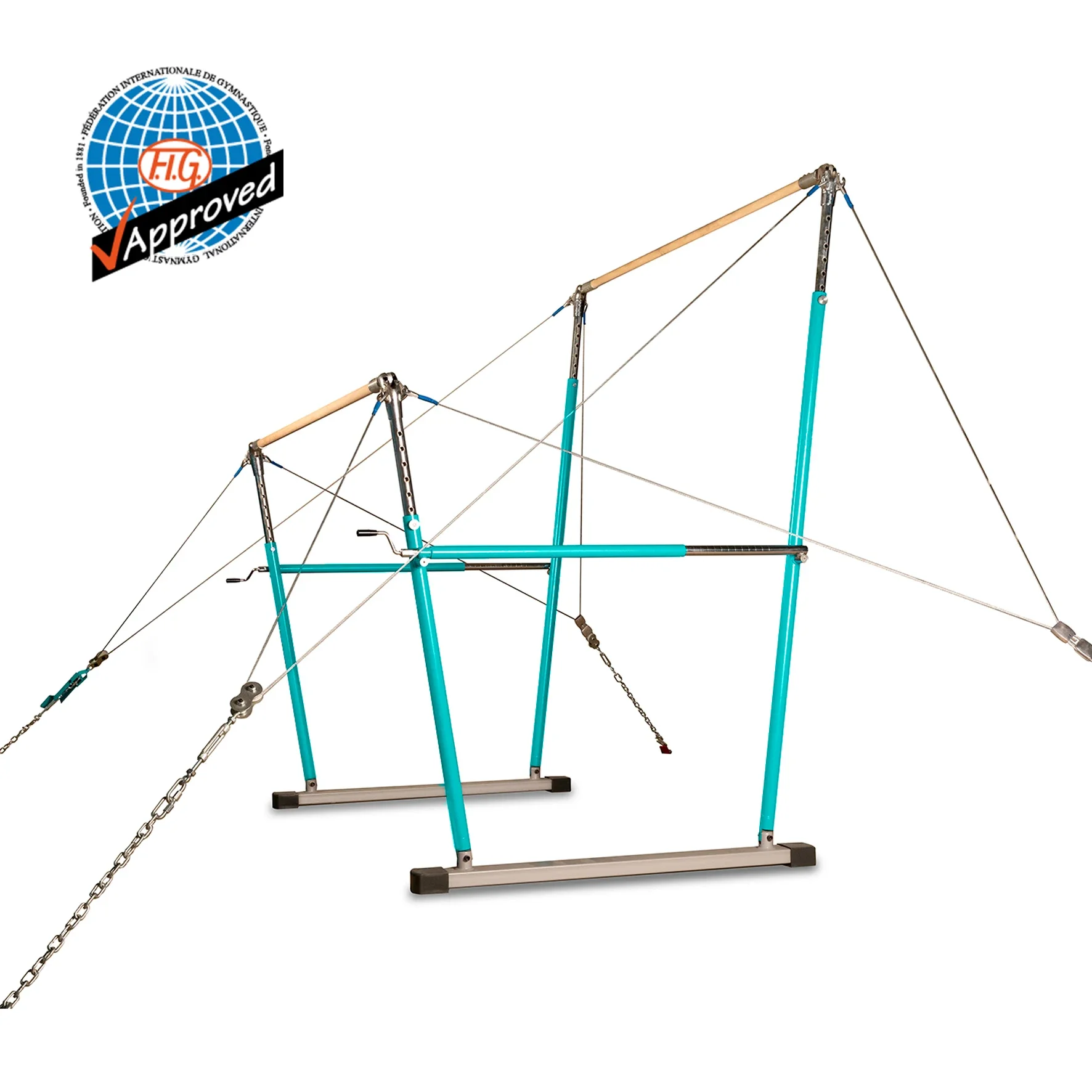 2024 FIG Approvedl Uneven Bars  High-low Bars Artistic Gymnastics Competition Training Gymnastics Equipment Uneven Bars