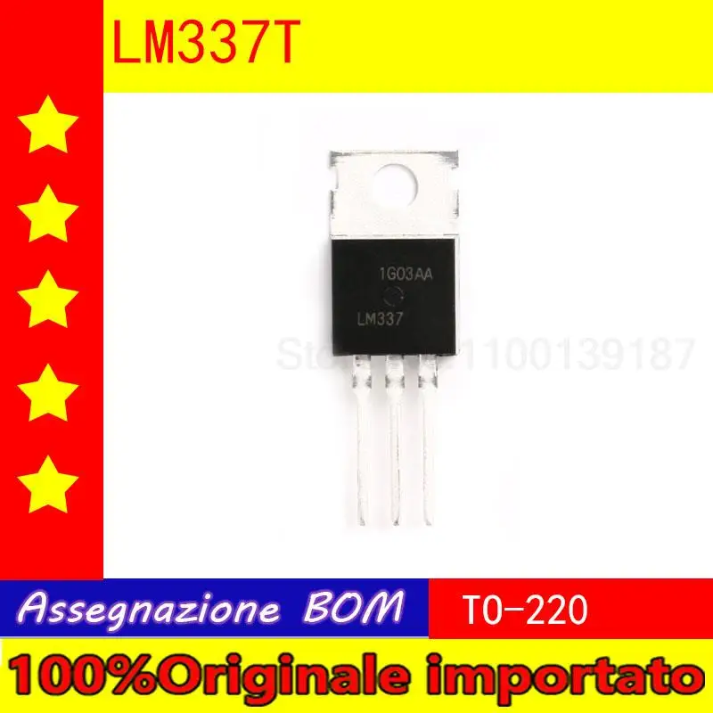 10pcs/lot  Home furnishings LM337T linear regulators 1.5 A Neg Adj Vol Reg the TO - 220