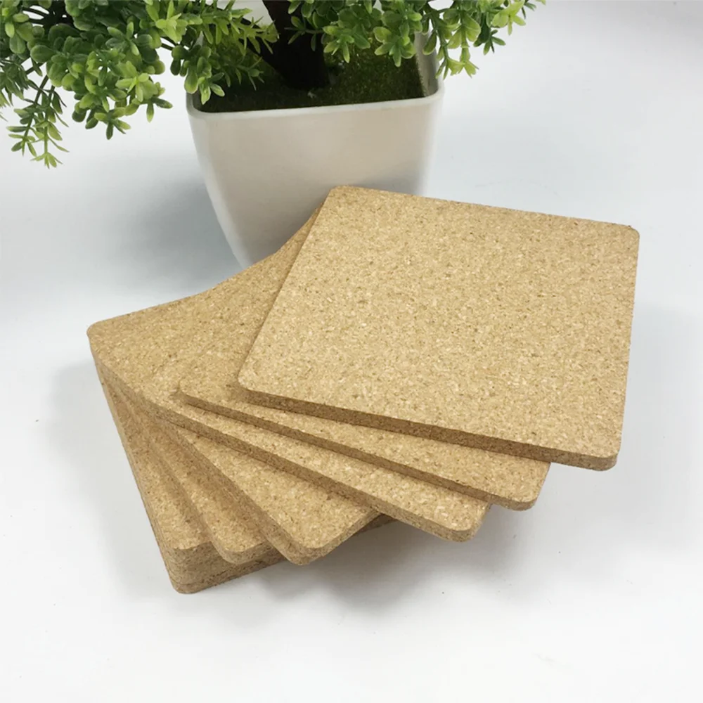 1 buah padat kayu kenari Coaster bulat persegi Beech kayu tatakan cangkir tahan lama tahan panas teh kopi bantalan tatakan 8.8cm/3.46in