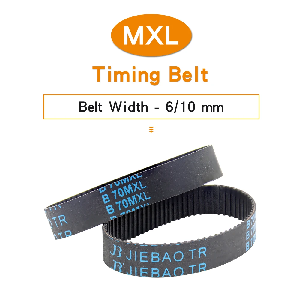 1Piece Timing Belt 49MXL/49.6MXL/50MXL/51MXL/52MXL/53MXL/53.6MXL/54MXL/56MXL/57MXL/58MXL Teeth Pitch 2.032mm Belt Width 6/10mm