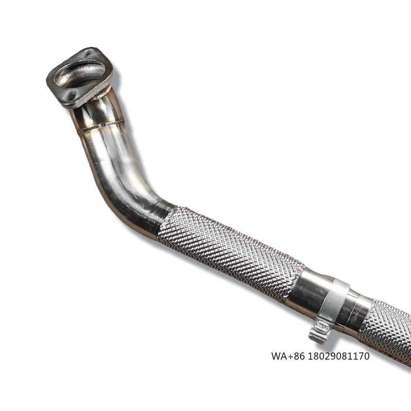 

23.High Performance Stainless Steel High-Flow 200 CPSI Front Pipe With Catalytic Converter for 718
