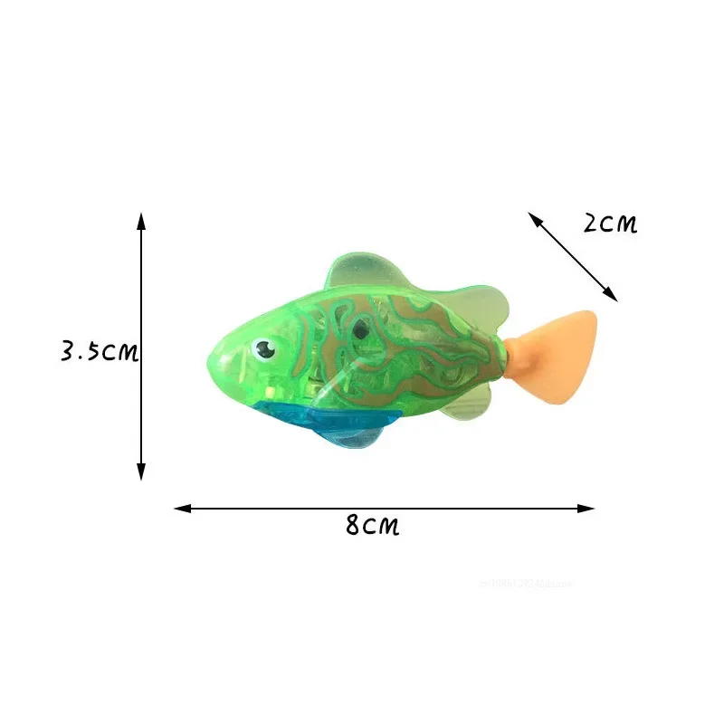 Cat LED Interactive Swimming Robot Fish Toy Water Cat Toys Indoor Play Electric Fish Toys To Stimulate Pet\'s Hunter Instincts