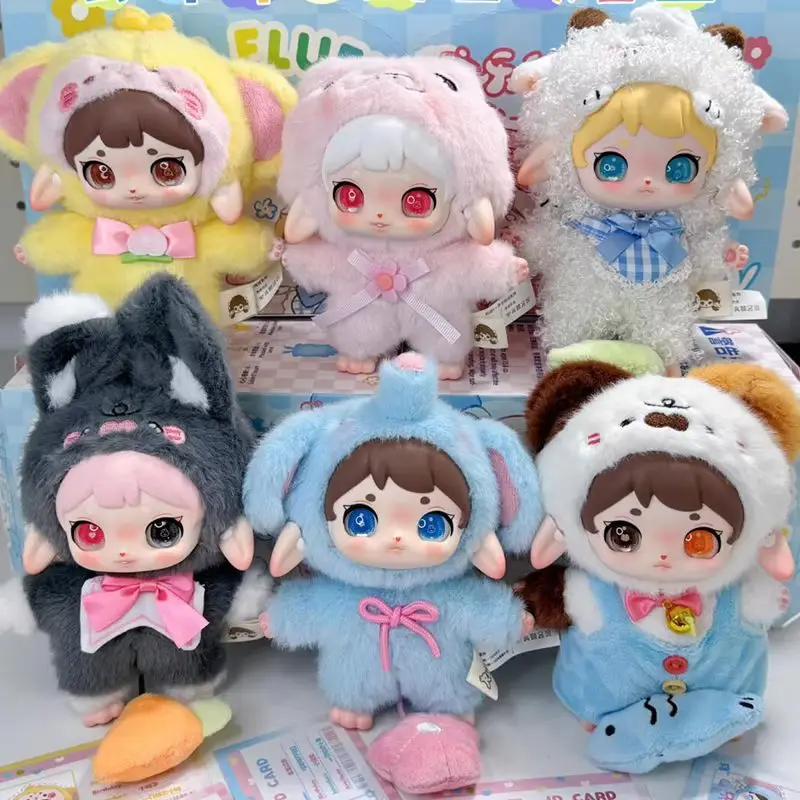 

Ruby Happy Fluffy Series Blind Box Kawaii Vinyl Face Doll Cute Mystery Action Figure Surprise Pendant Toy Gift for Collectors