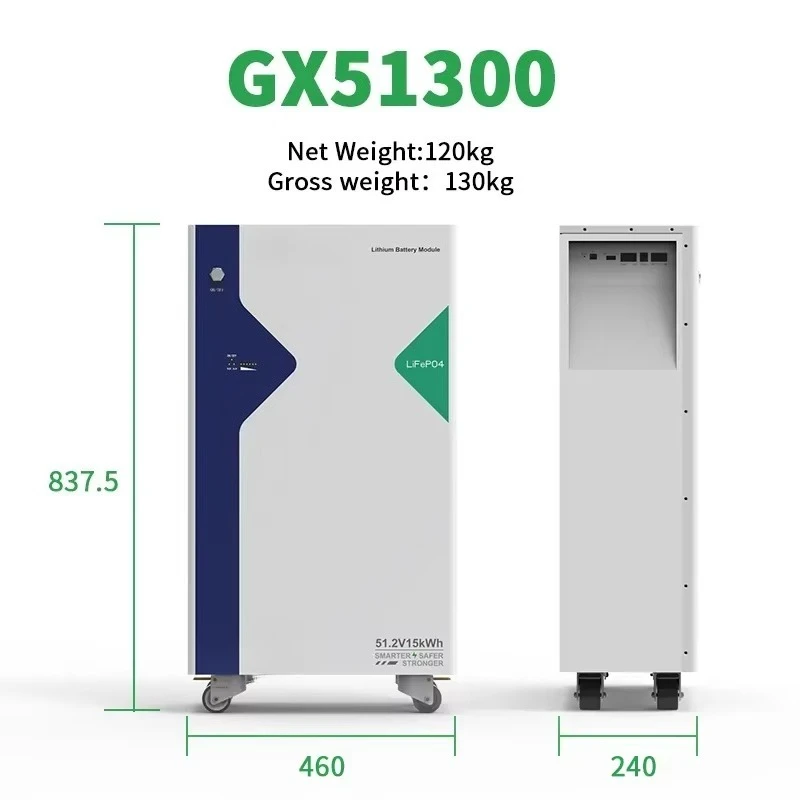 48V Solar Lithium Battery Pack: 280Ah/300Ah, 10 - 15KWh, 12KW Output, AC 220V/380V - Solar Energy System Ready