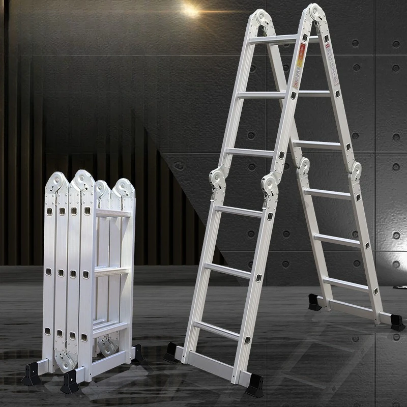 

Versatile, folding, ladder, aluminum alloy, thickened, household, loft, lift