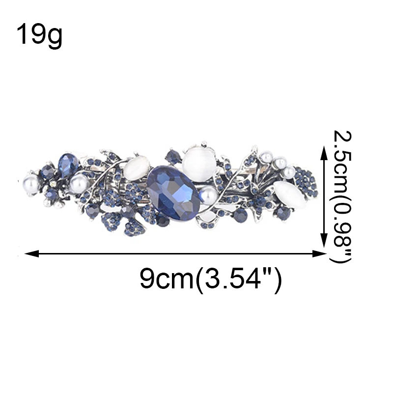 New Fashion Crystal Floral  Hairpins For Ladies Women Girls Hair Clips Elegant Jewelry Bridal Barrettes AE010