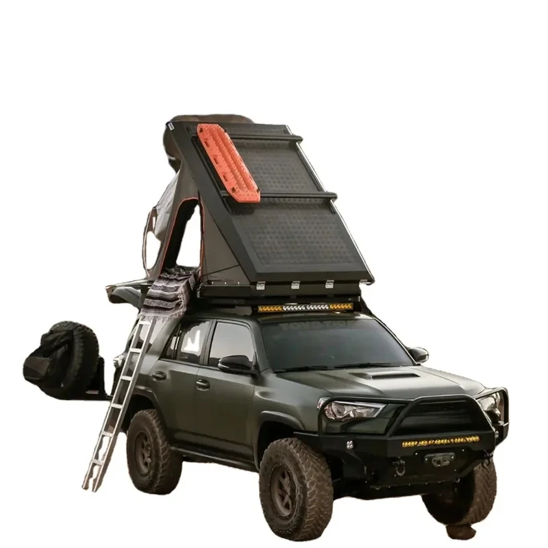 

Camping Automatic truck Rooftop Tent Aluminum Hard Shell Top Roof Outdoor Vehicle roof top tents