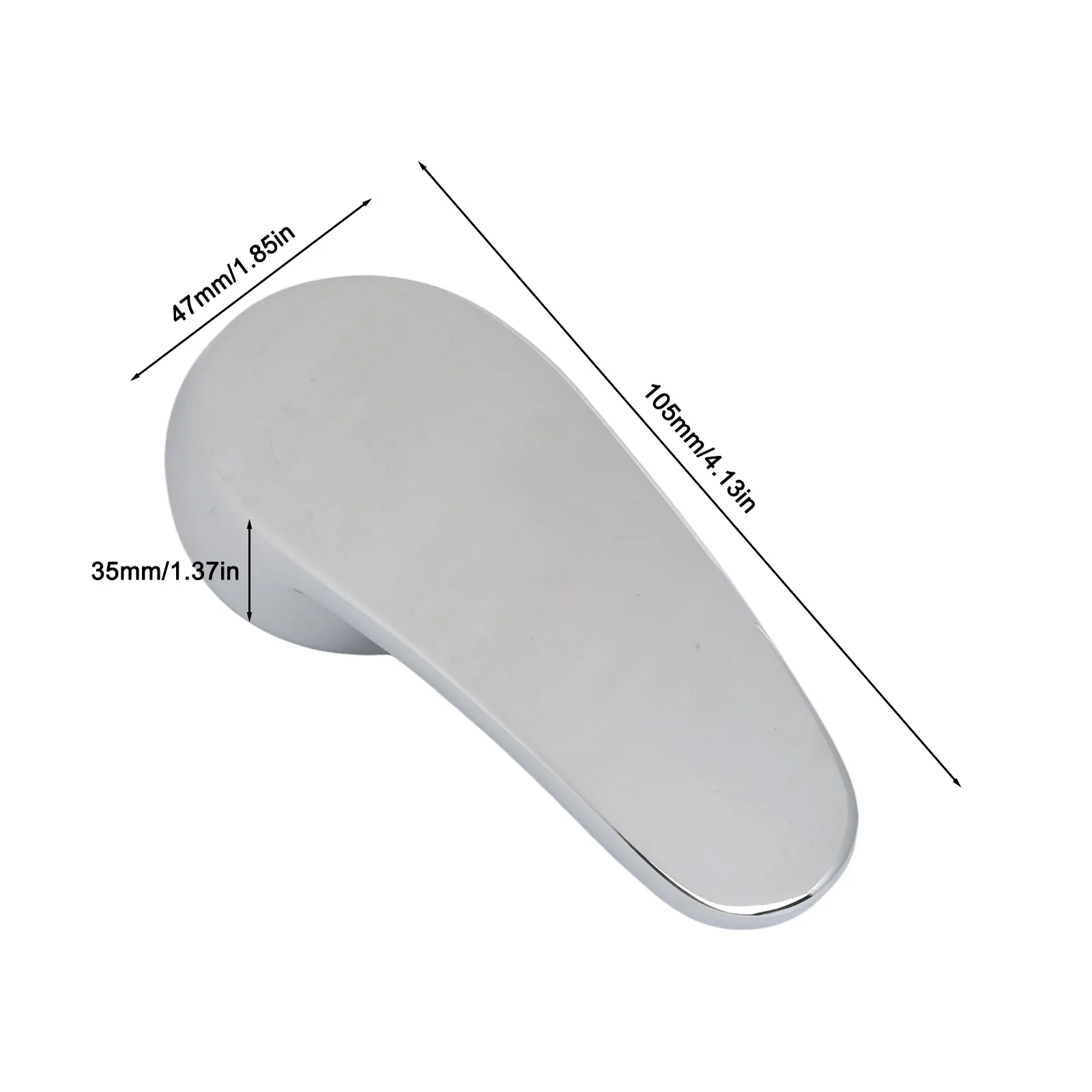 Bathroom Replacement Faucet Handle Chrome Plated Taps Accessories For  Cartridge Spool Faucet Single Metal Lever Handle