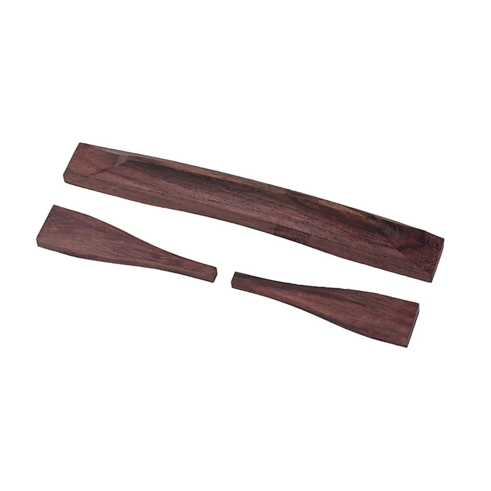 Rosewood Guitar Bridge Go105 Professional Adjustable Roller Saddle Bridge for Bass and Acoustic Guitars Tone Enhancement