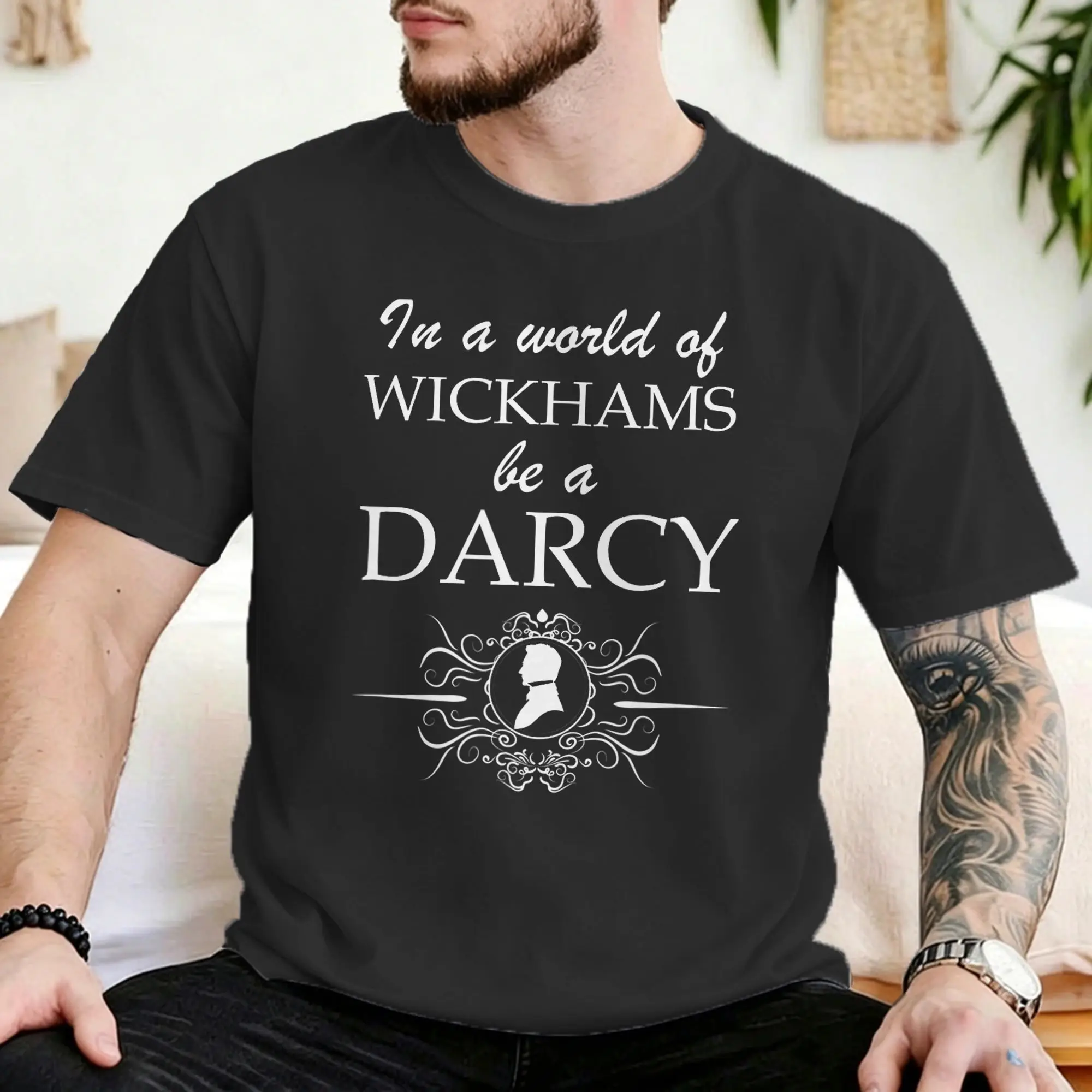 Jane Austen Pride Prejudice T Shirt for Men Women 100% Cotton Hipster T-Shirt Round Collar  Tee Shirt Short Sleeve Tops Printed