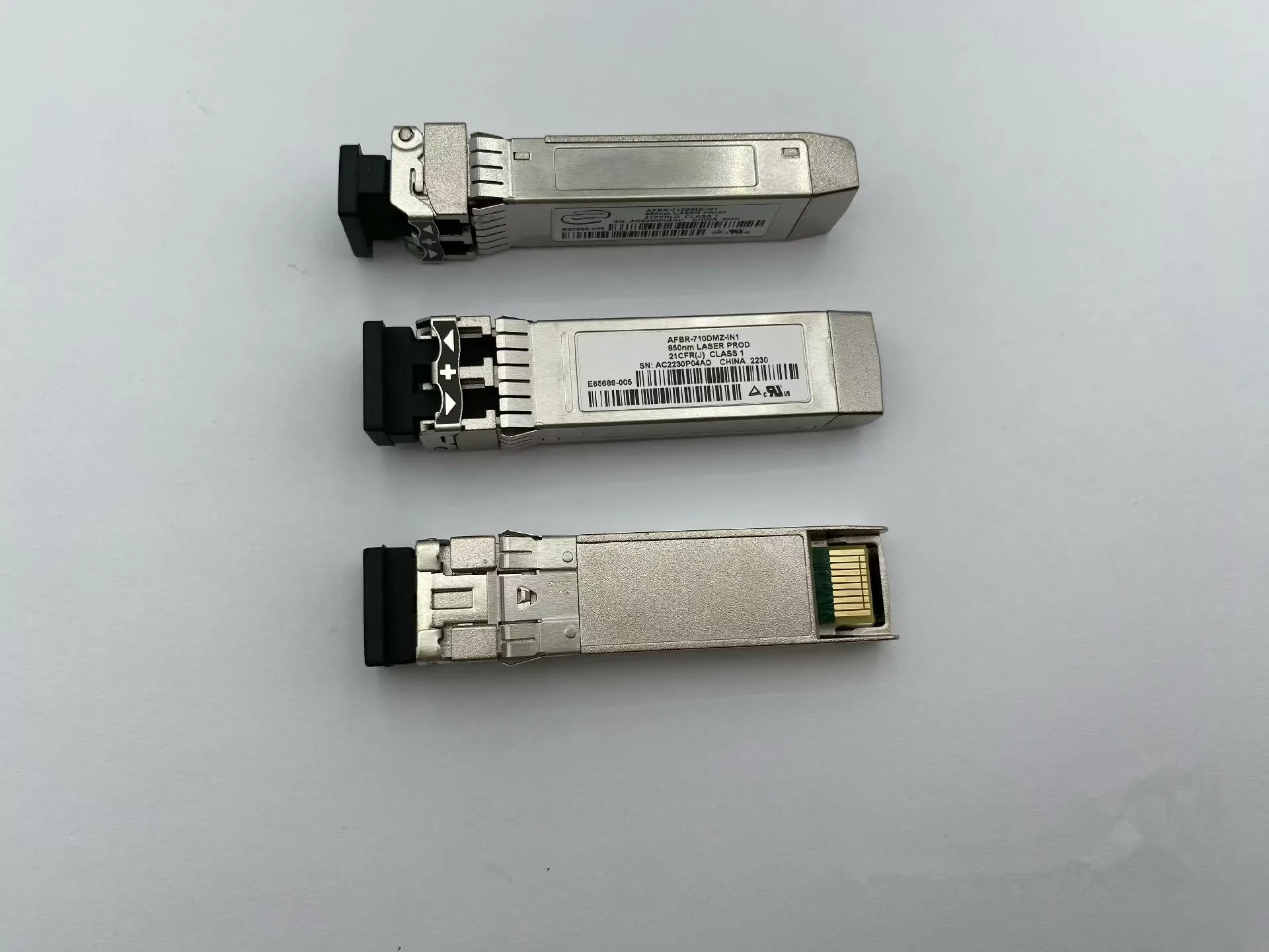 1PCS 10G SR Multimode Transceiver/AFBR-710DMZ-IN1 E65689-005 I-NT-EL 850NM 10GB SFP Optical Switch