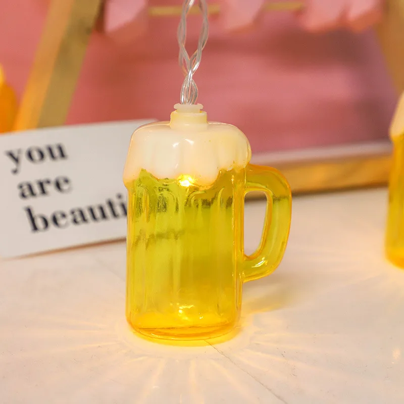 Party Bierflasche Küche Dekoration Lichterketten Innenraum Batterie USB Power Nachtlichter Lichterketten Party Hochzeit Dekor – Detail 4