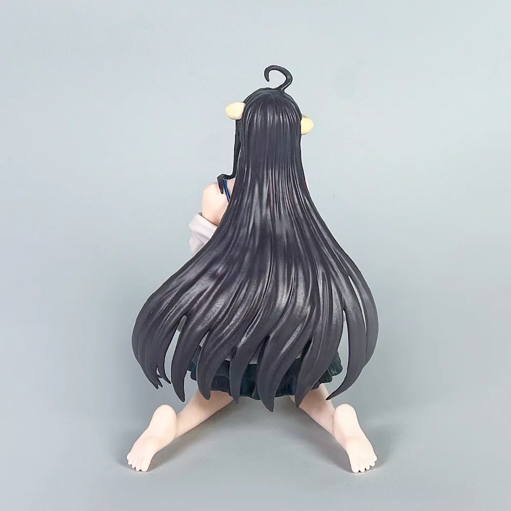 15cm overlord albedo posição ajoelhada anime menina figura modelo gk estátua meninos coleção decoração de mesa ornamento brinquedos presentes