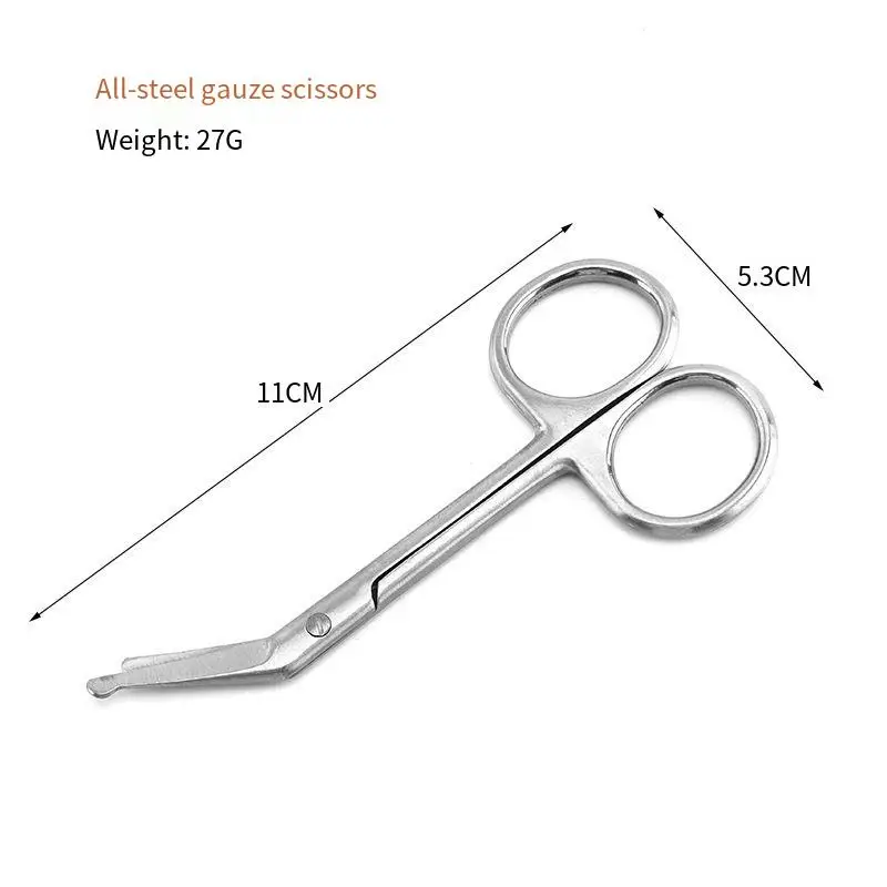 11CM Stainless Steel Gauze Bandage Scissors Dressing Surgical Scissors Household Plaster Scissors Nurse Scissors