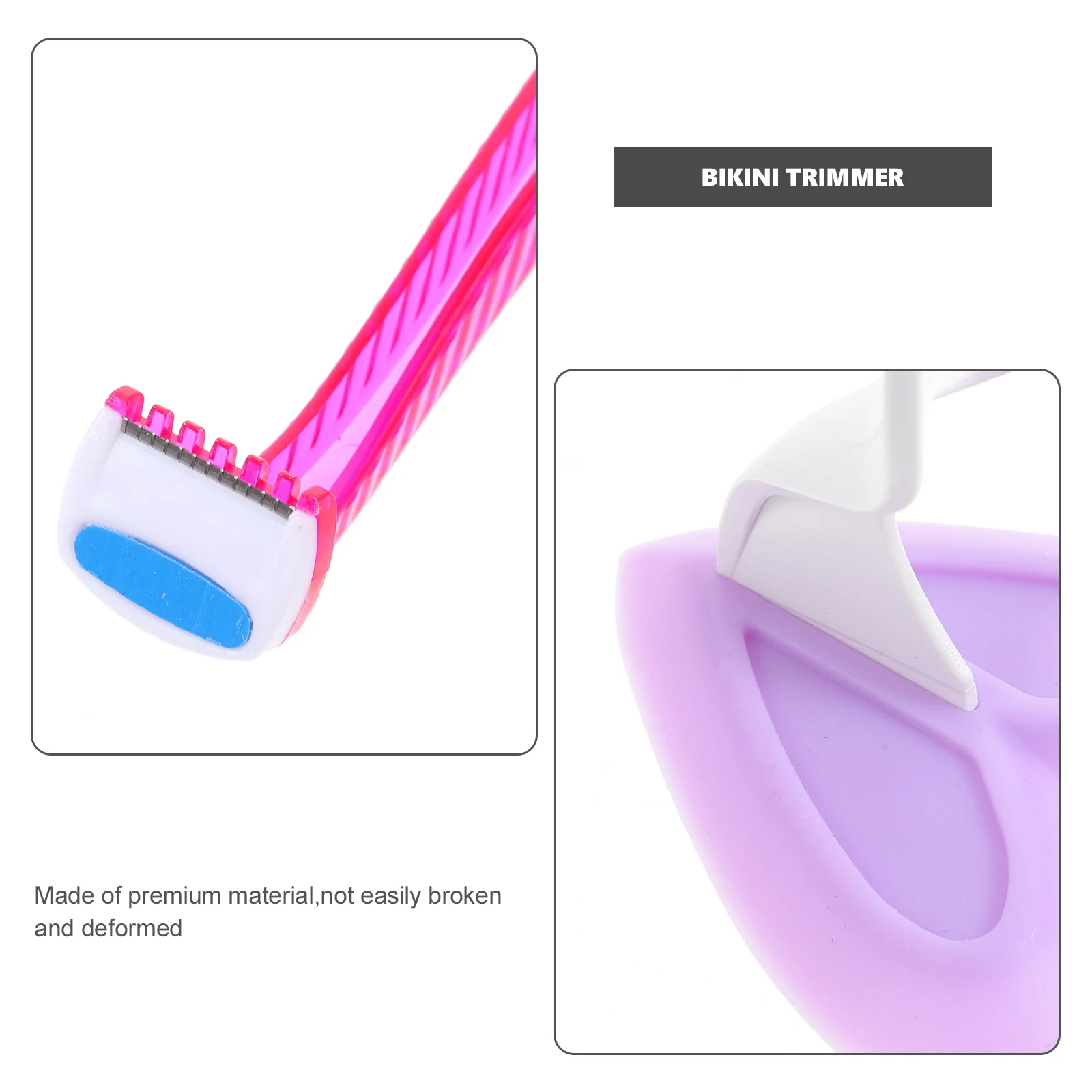 

3Pcs Bikini Trimmer Shaver Razor Women Privates Tools Random Color Safe Non Toxic Plastic Material Body Underarm Legs Smooth