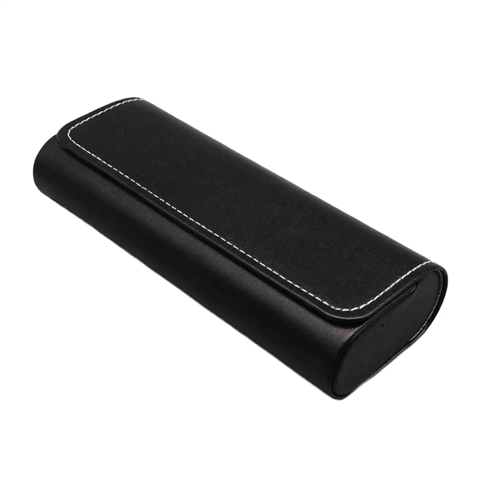 حافظة نظارات من جلد البولي يوريثان، منظم ضد الغبار، صندوق تخزين النظارات الشمسية، حامل نظارات للسفر والمنزل