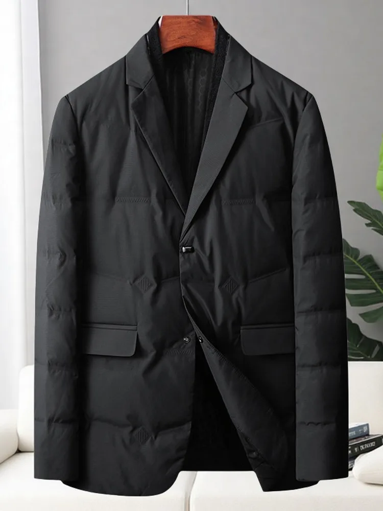 

Men's Casual Lightweight Durable down Jaet Spring Autumn Winter Busin Wear Removable Quilted Polyester Fiber Coat