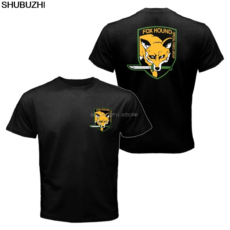 El Metal sólido Snake 5 V Foxhound grupo de Fuerza Especial Fox Hound camiseta Venta caliente ropa de Fitness Camisetas estampadas sbz5547